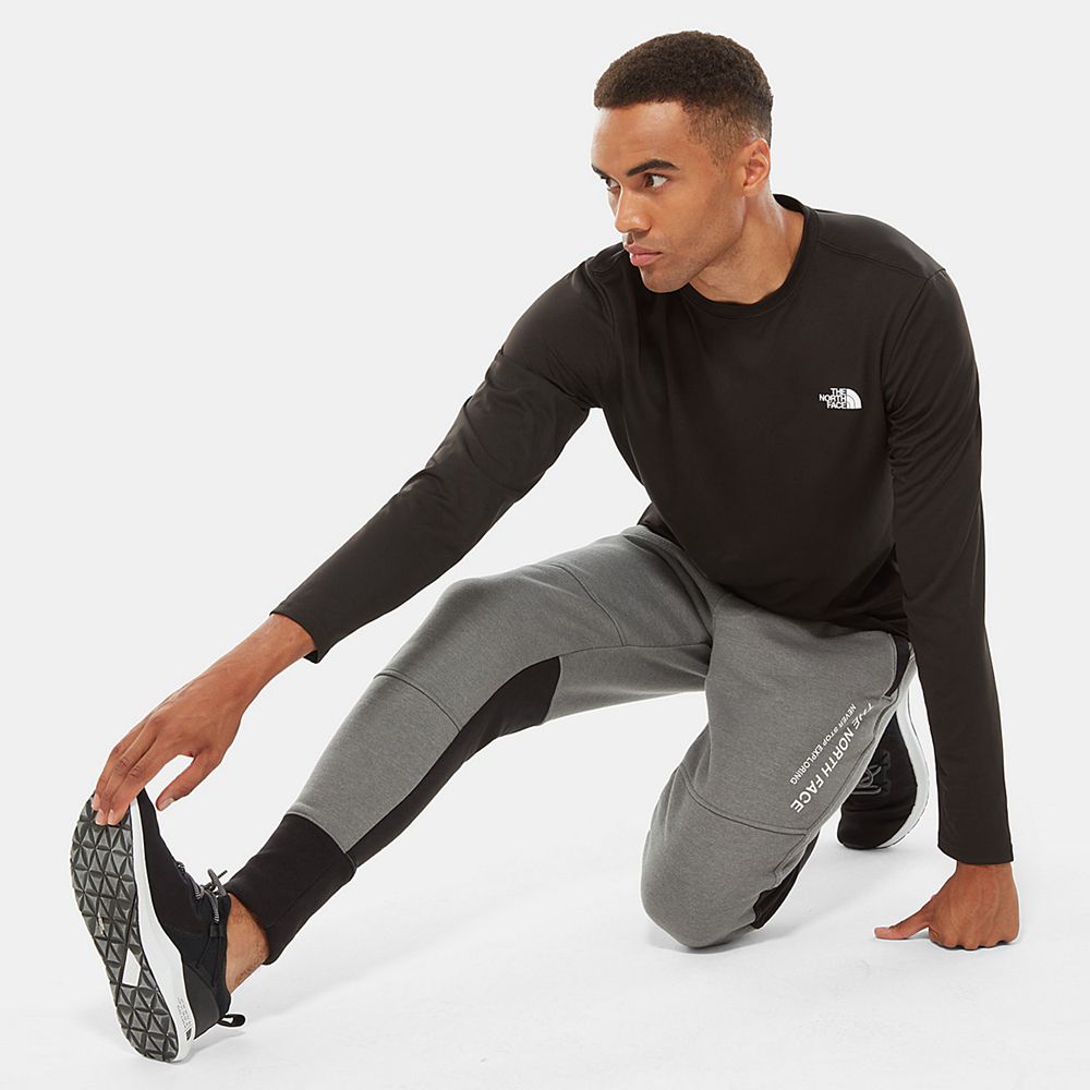 The North Face Long Sleeve Mens Australia - The North Face Reaxion Amp Long-Sleeve Black (PAX-634715